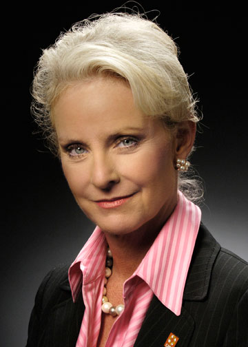 Cindy McCain Wife of Republican presidential nominee John McCain 