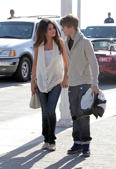 Disney actress Selena Gomez 18 and singer Justin Bieber 16 