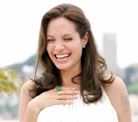 Angelina Jolie While I am not a fan of Brad Pitt I'll give Jolie credit