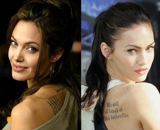 And with baby Angelina Jolie, Megan Fox 