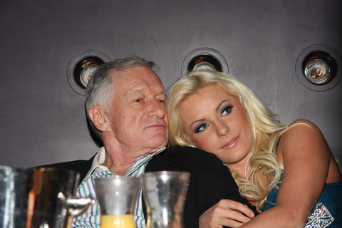 Crystal Harris and Hugh Heffner History is on my side in this claim