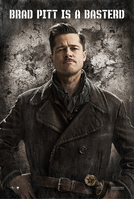 Brad Pitt, who stars in the movie “Inglorious Basterds” is slamming fellow
