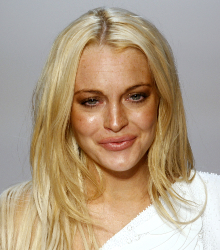 lindsay lohan drugs before and after. Lindsay Lohan, right efore