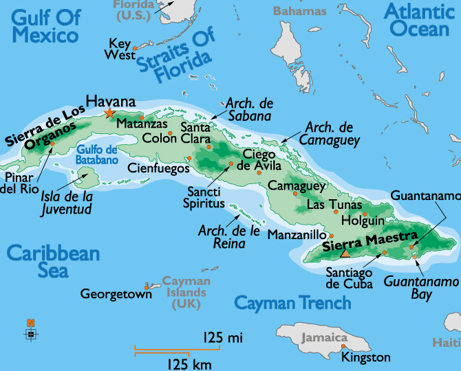 Map Cuba