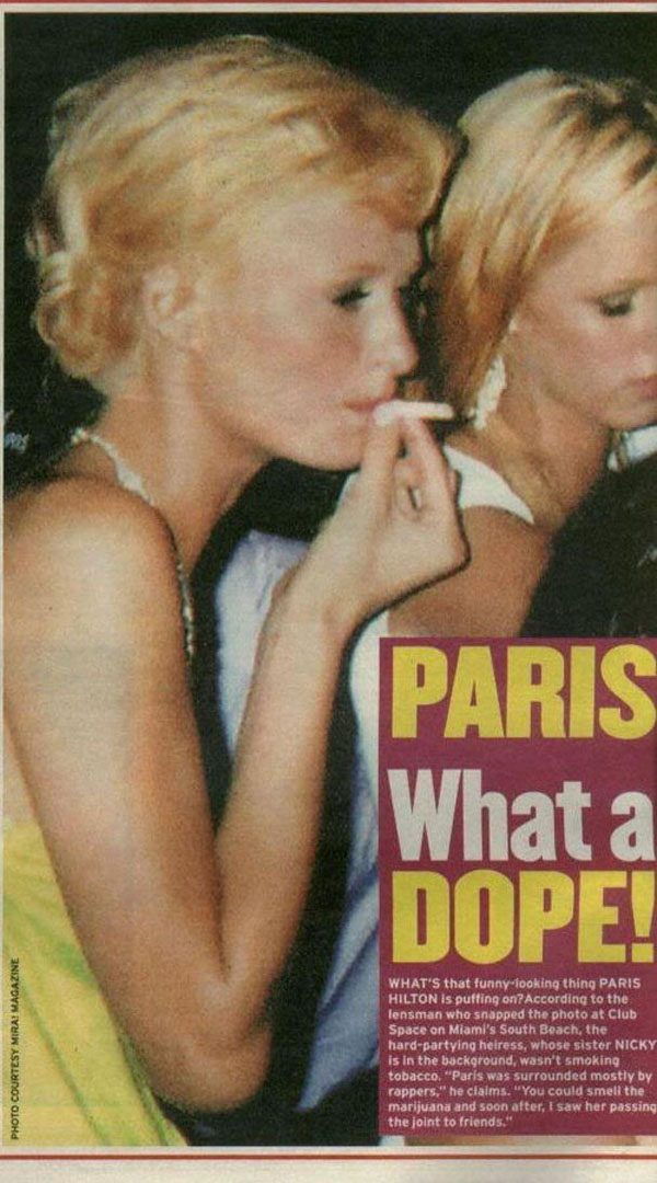 saw people smoking marijuana. Paris Lied Her Non-Existent Butt Off On Larry 