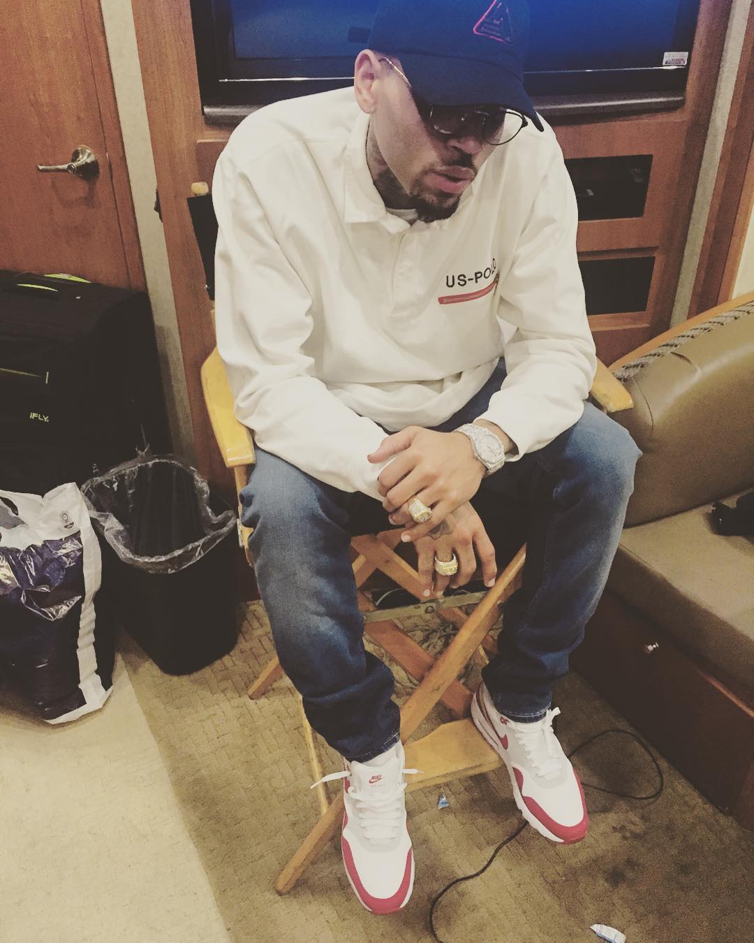 chris brown air force 1